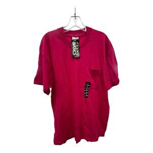 NWT Vintage Trend Basics XL Single Stitch Blank Pink T-Shirt Made in USA